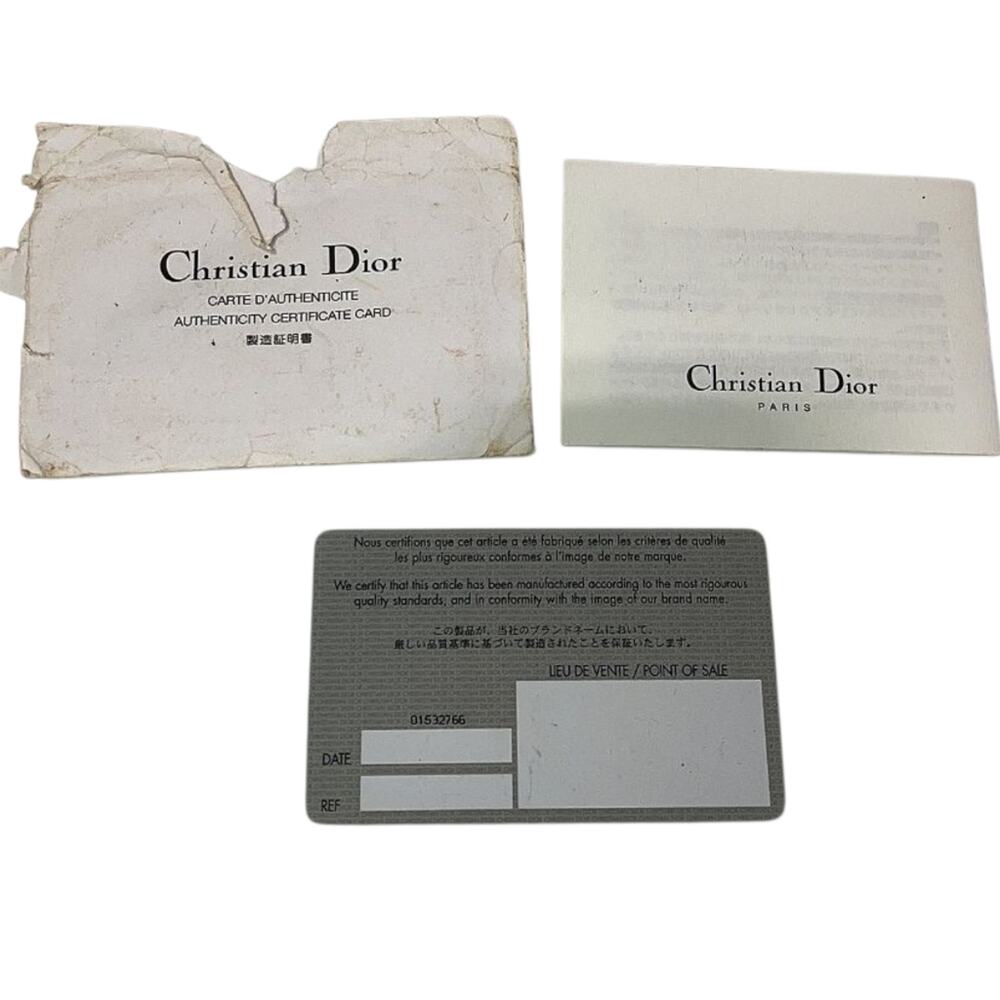 Christian Dior Gray Satin Charming Cannage - Picture 4 of 8